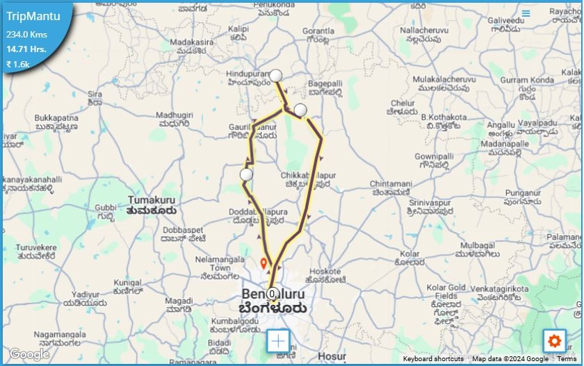 Bangalore – Lepakshi – Gudibande fort